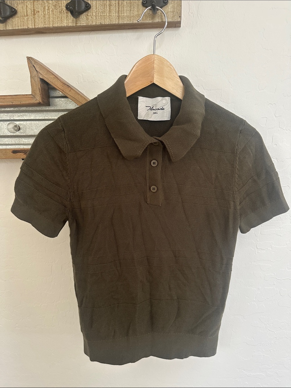 Macade Olive Green Short-Sleeve golf Polo